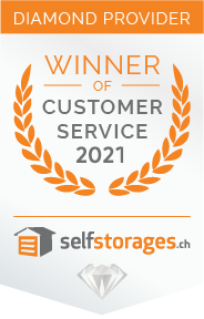 Lagerraum mit Customer Service Award Zürich 2021